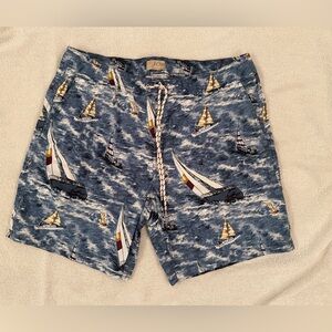 Men’s boat swim trunk with lining size large